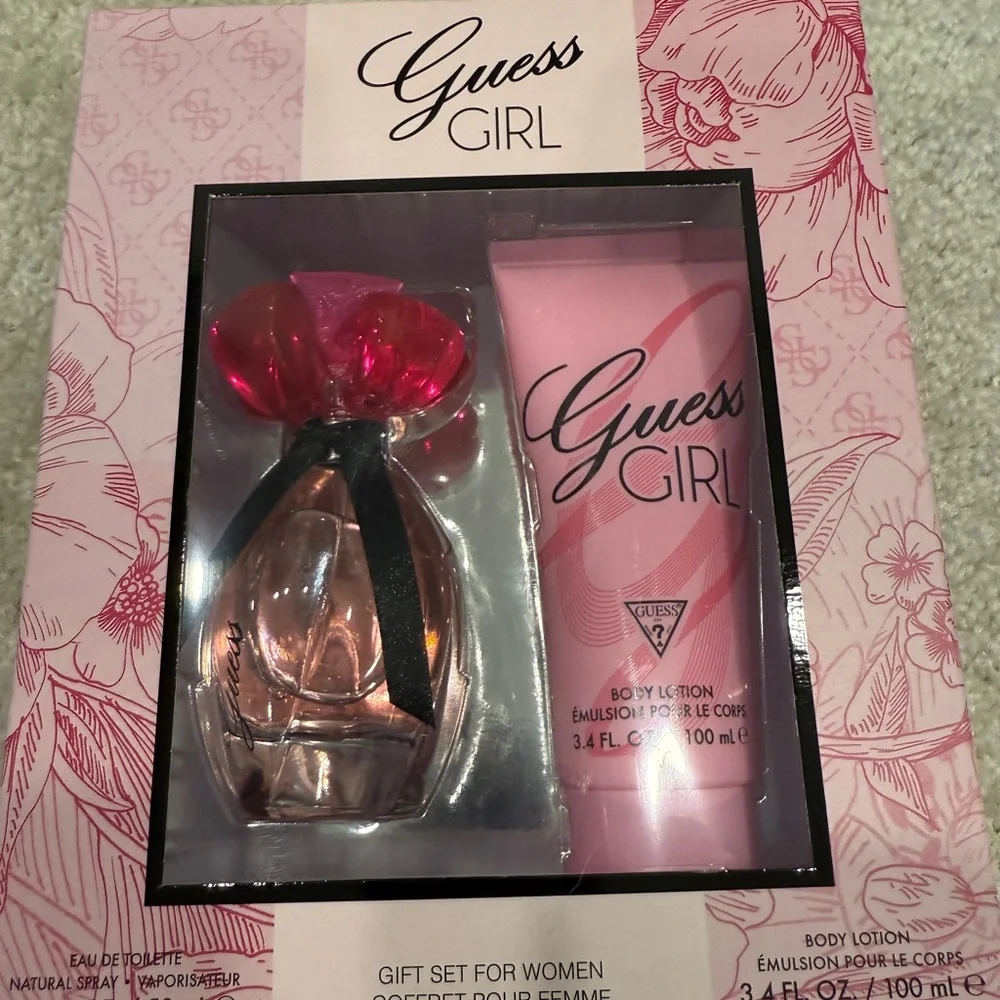 Guess Girl Fragrance and Lotion Set - Pink and Black